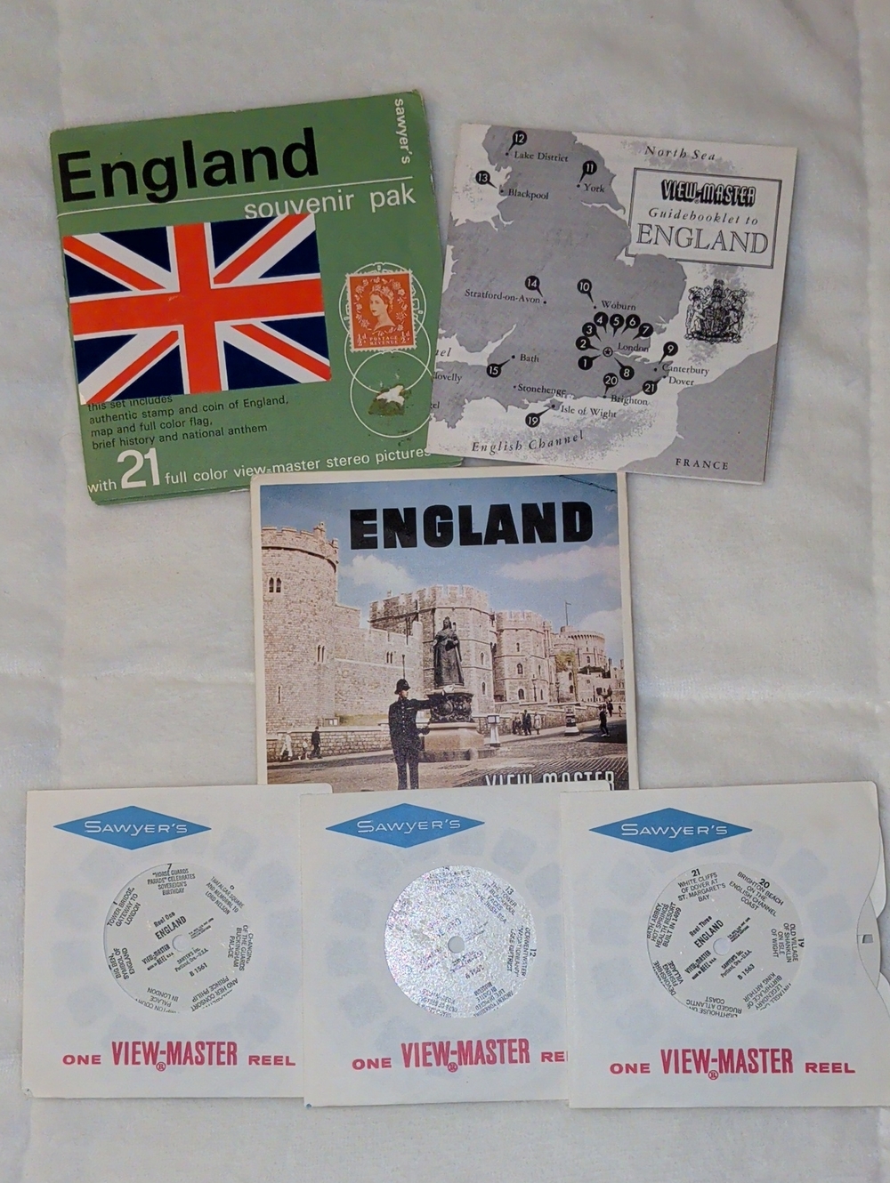 Vintage 1960's England View-Master Reel Pack - 21 Pictures